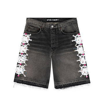 WEB STONE DENIM SHORT
