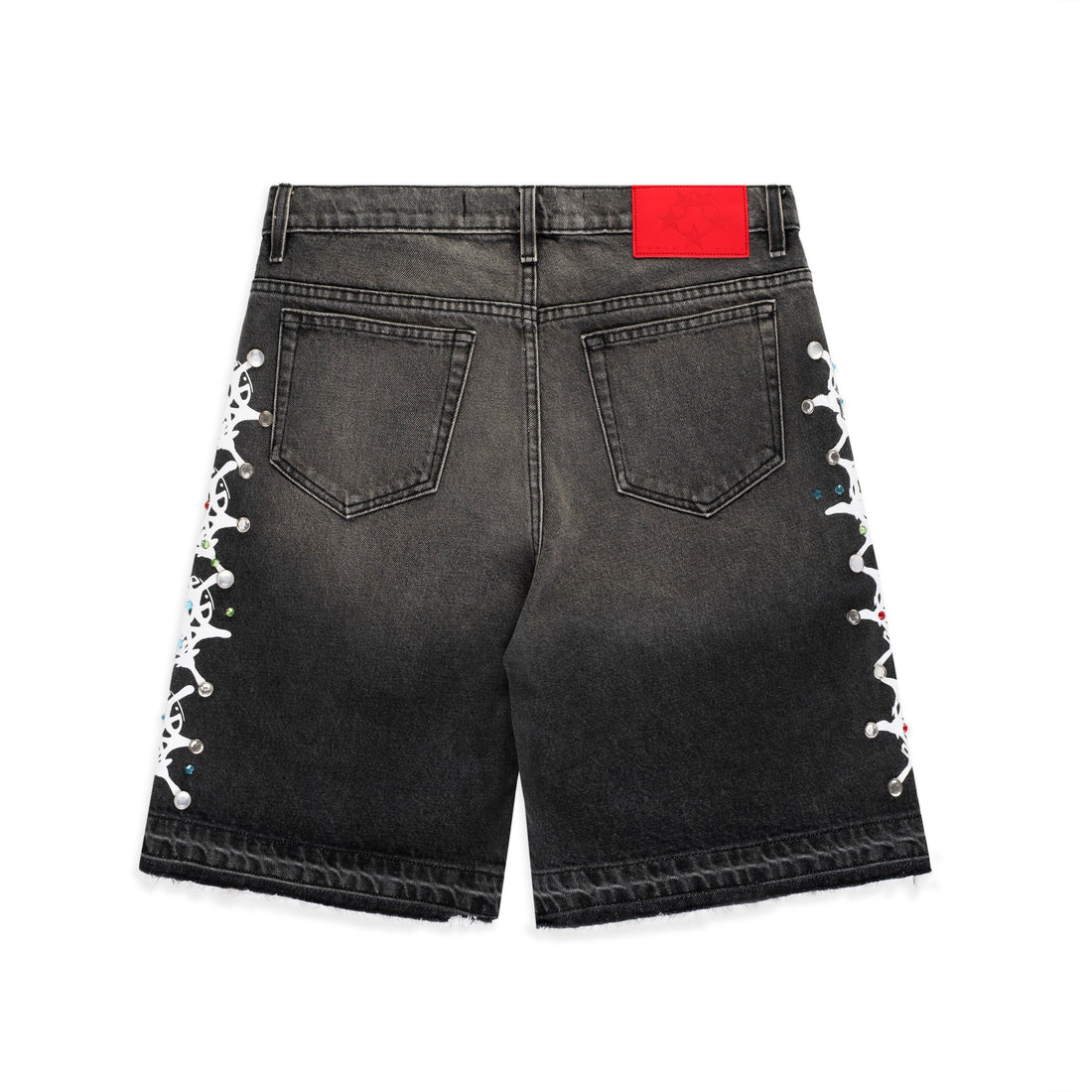 WEB STONE DENIM SHORT