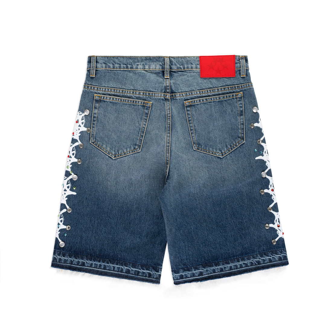 WEB STONE DENIM SHORT